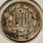 1881 Three Cent Piece Nickel 3c Antique United States Of America Iii Coin 3