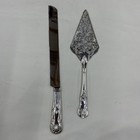 Wedding Knife   Cake Serving Set Silver 2 Piece