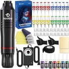 Tattoo Gun Kit Complete Tattoo Machine Set With Professional Rotary Tattoo Pe   