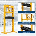 20 Ton Hydraulic Shop Press With 2 Press Plates H-frame Adjustable Benchtop