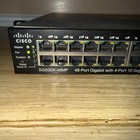 Cisco Sg500x-48mp 48-port Giga With 4-port 10giga Poe  Stackable Switch Power On