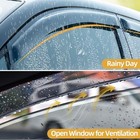 New 4pcs Tape-on Side Window Visor Deflectors For Rogue 2014-2020 Sedan Smoke