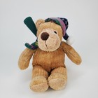 Animal Alley Toys R Us Tan Teddy Bear Winter Hat Scarf Plush Stuffed Animal 7in