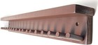 Baseball Bat Rack Display Holder Up To 17 Mini Collectible Bats 6 Balls Brown 