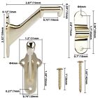 Realplus Handrail Stair Brackets 3pcs Heavy Duty Hand Rail Bracket With Screws