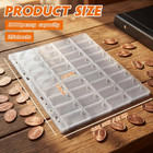 Pressed Penny Album Sleeves  25 Packs  40 Pockets For Elongated Coin Collection