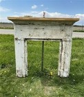 Antique Fireplace Mantel Surround  48x47 5  Architectural Salvage Rustic  A118