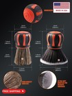 Spta Car Detail Brush  2 Piece Small Car Detail Curve Ball Brush Set For Interio