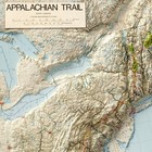 Appalachian Trail Shaded Relief Map Eastern Us Hiking Topographic Wall Art