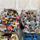 Lot Of 6 Hip Huggers Reusable Cloth Diapers  One Size  Insert Included W diaper