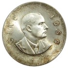 1966 Ireland 10 Shilling Coin - 0 833 Silver - Km 18