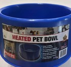 Fi  Heated Electric Dog Cat Pet Farm Water Bowl Outdoor Waterer 1 5 Gal P60 Blue