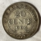 1904 H Newfoundland 20 Cents Silver B13