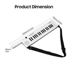 Kids Guitar-shaped Electronic Piano With 37-key Mini Keyboard Rechargeable L7c7