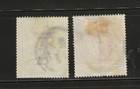 Great Britain Scott  139- 140 Used 1902 King Edward Vii High Values Good Cancels