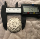 1937 1938 German Fuehrer Italian Mussolini Pact Of Steel Wwii Commemorative Coin