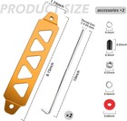 Universal Aluminum Alloy Battery Hold Down Bracket With 10 Material Type  Gold