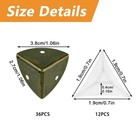 Morobor Stair Dust Inner Corners For Wooden Steps  36pcs 3 8cm  Bronze