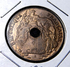 1920 A French Indo-china 1 Cent Coin And 1949 French Algeria 20 Francs Coin