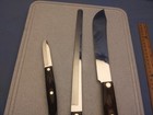 Cutco Lot-  3 Very Nice Cutco Knives   New Cutco 9x13 Cutting Board   C 8 Pics