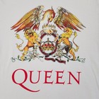 Queen Classic Crest Logo Beige T-shirt Women s Small Classic Rock Band Tee