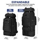 100l Outdoor Hiking Military Tactical Backpack Rucksack Camping Trekking Bag Us