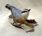 Lenox Nuthatch  Handcrafted painted  Porcelain Bird Figurine  1990  Ex Cond