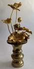 Nichiren Shoshu Joka  eternal Flowers      Pair     Brass Lotus Altar Ornaments