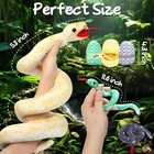 55 Inch Giant Snake Plush Mommy With 3 Babies  Easter Filler Gifts Mommy    