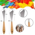 12pcs Paint Brushes Sets background Blender Paint Brushes Painting Knife fan
