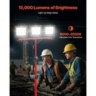 Uimoso Led Work Light With Tripod Stand  Three-head Portable Light  15000 Lumens