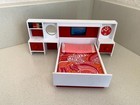 Vintage Lundby Dollhouse Furniture Bedroom Set With Headboard And Separate Bed