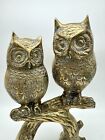 Vintage Large Mid Century Style Substantial Brass Owl Decor Rare