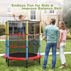 55  Recreational Trampoline Kids Toddler Trampoline W  Enclosure Seamless Jump