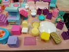 50pc Large Lot Plastic Dollhouse Furniture For Dora Shopkins   Mixed Brands