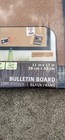 New Quartet Push Pin Cork Bulletin Board Black Frame 11    X 17   