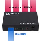 Hdmi Splitter 1 In 4 Out 4k Uhd Hd 1080p 4-port Repeater Splitter Amplifier 1x4