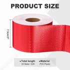 Reflective Tape  3 Inch X 82 Ft Trailer Reflector Tape  Red