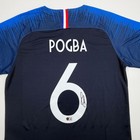 Autographed signed Paul Pogba France Blue Soccer Jersey Beckett Bas Coa