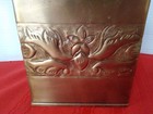 Vintage Brass Square Tissue Box Holder Croscill Canterbury