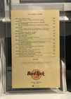 Vtg Collector s Hard Rock Cafe Paris France Restaurant Laminated Menu 1992