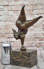 Abstract Modern Art Cast Bronze Statue Sculpture Figure Nude Figurine Home Sale