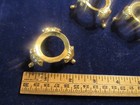 3 Pc Lot Shiny Brass-toned Egg Stand holder 1 375  Diameter Each  M24