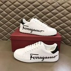 Salvatore Ferragamo Men s Red   White Casual Board Shoes 1