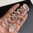 20pcs Natural Clear Quartz Obelisk Crystal Double Wand Point Healing 30-45mm