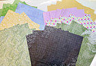 50 Sheets Printed Cardstock  Double Sided - 12 X 12   5 Ea Of 10 Varieties 