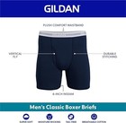 Gildan Men 5 Pack Classic Cut Plush Waistband Boxer Briefs Size S  M  L  Xl  2xl