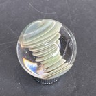 Contemporary Handmade Art Glass Marble 1 15  Internal Corkscrew Swirl Core Mib