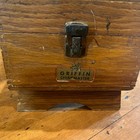 Antique Wooden Griffin Shinemaster Shoeshine Kit    Loaded   Brushes Shoe Polish