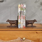 Cow Bookends Decorative  Farmhouse Antique Book Ends  Set Of 2